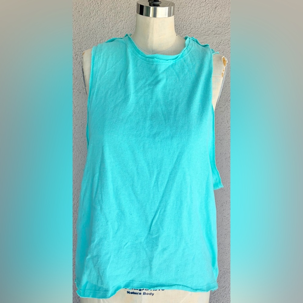 Sleeveless Teal Tank Top